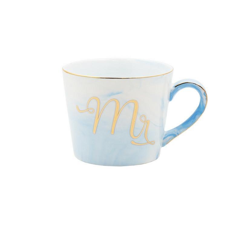 Mr och Mrs Marble Keramisk Mugg | Veska Mr Blue
