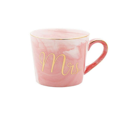 Mr och Mrs Marble Keramisk Mugg | Veska Mrs Pink