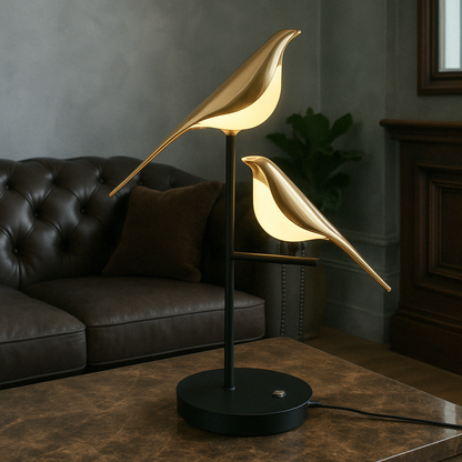 MrBird Bordslampa – Charmig Dekorativ Fågelformad Lampa med Mjuk LED-ljus | Veska