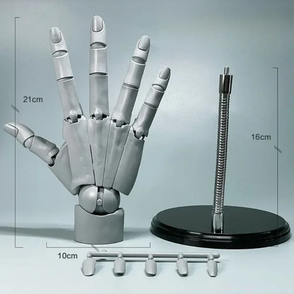 Multi-Pose Teckning Skulptur Konst Hand Modell | Veska Grå