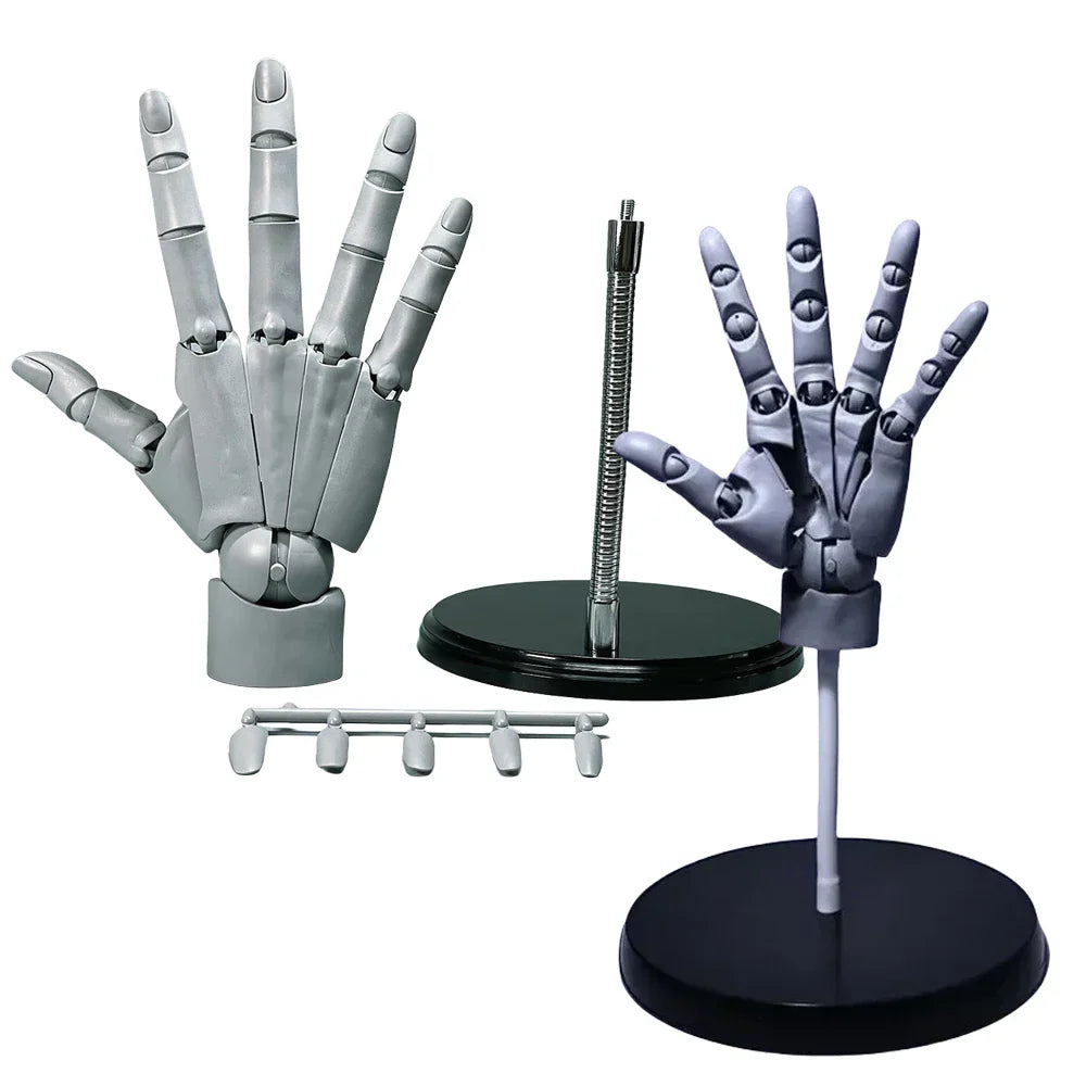 Multi-Pose Teckning Skulptur Konst Hand Modell | Veska