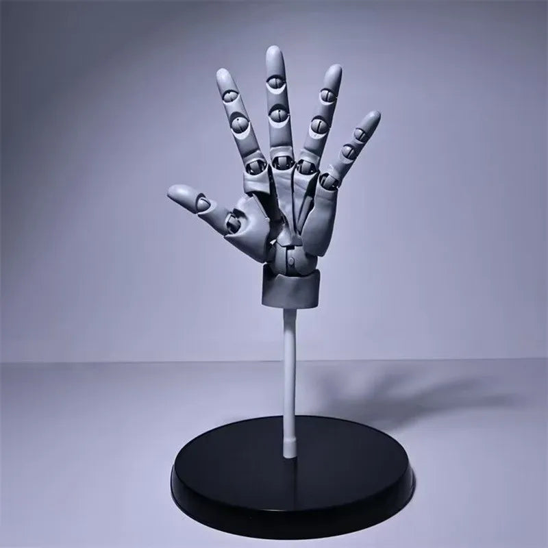 Multi-Pose Teckning Skulptur Konst Hand Modell | Veska Vänster-hand-Grå