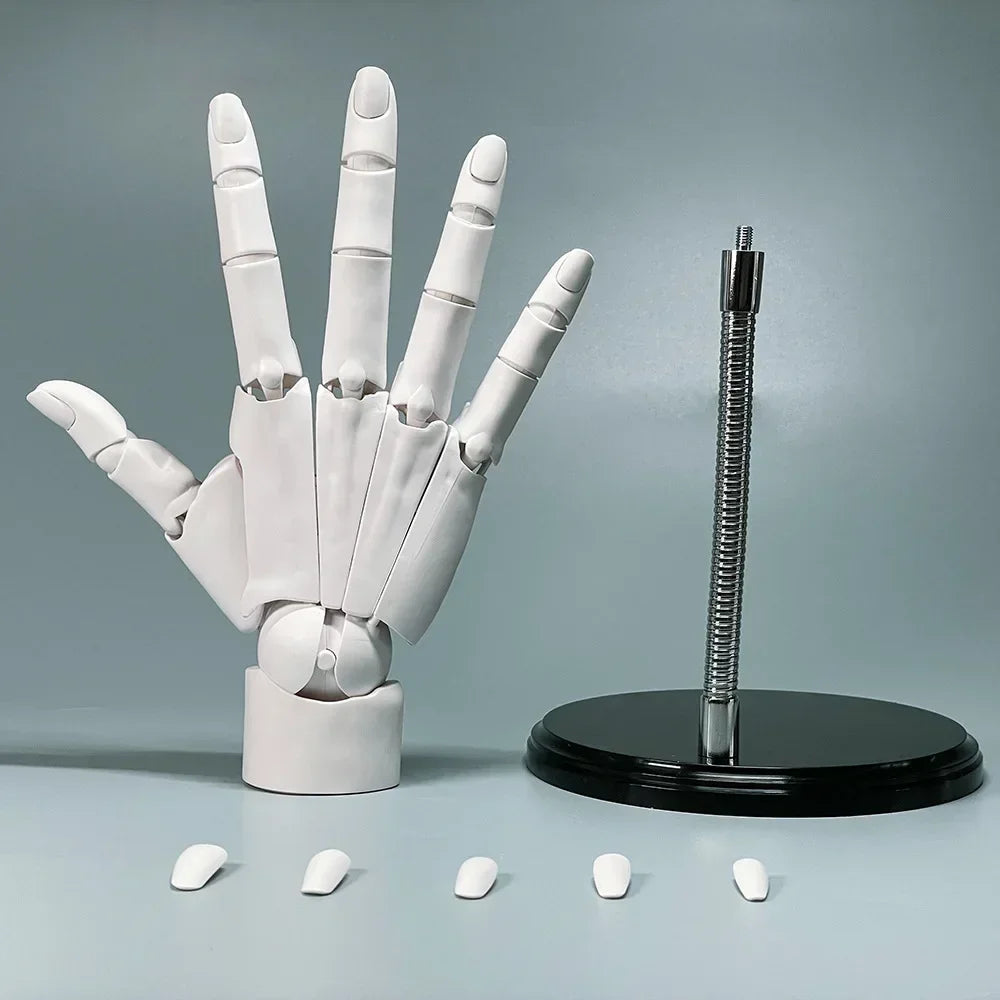 Multi-Pose Teckning Skulptur Konst Hand Modell | Veska Vit