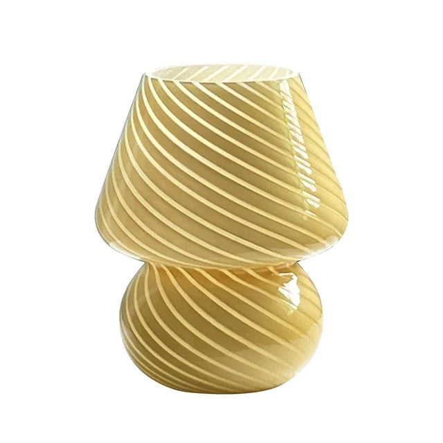 Murano Glass Table Lamp - Elegant och Unik | Veska Gul
