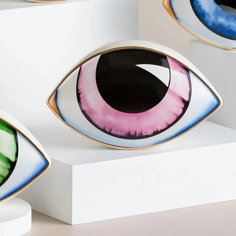 Mystic Eye Skulptur Keramisk Heminredning | Veska