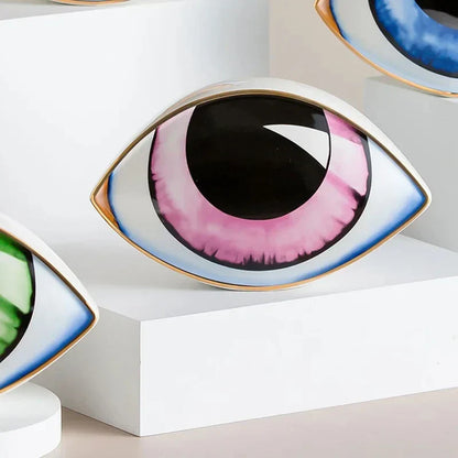 Mystic Eye Skulptur Keramisk Heminredning | Veska