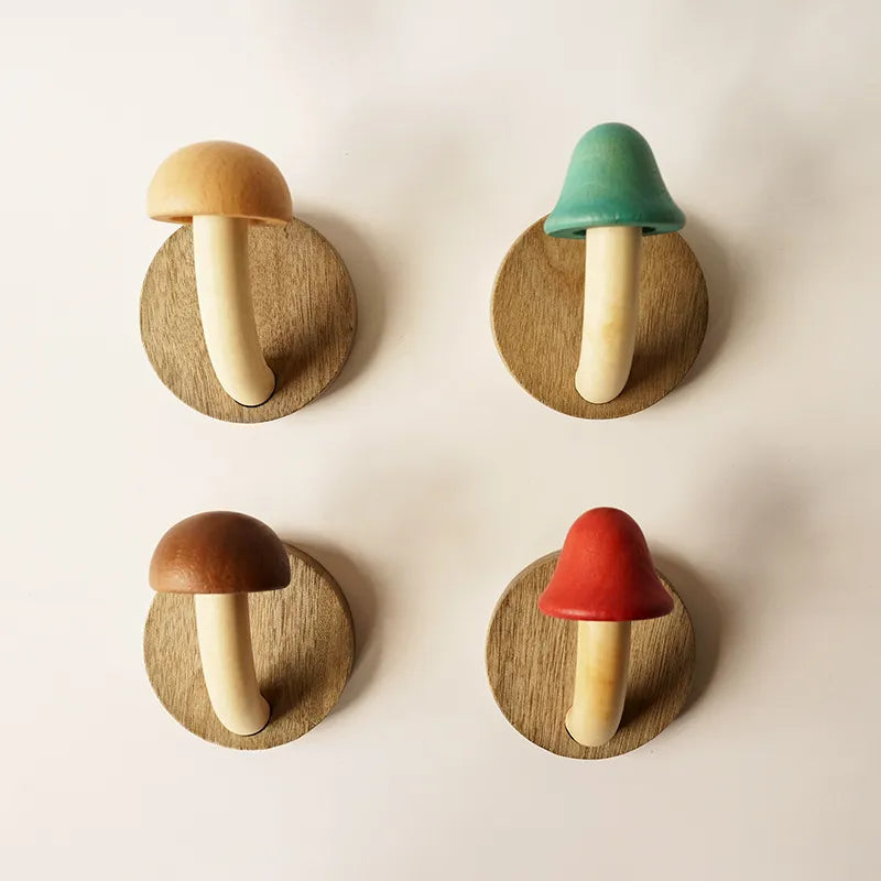 Mystic Mushroom Trä Vägg Klädhängare | Veska