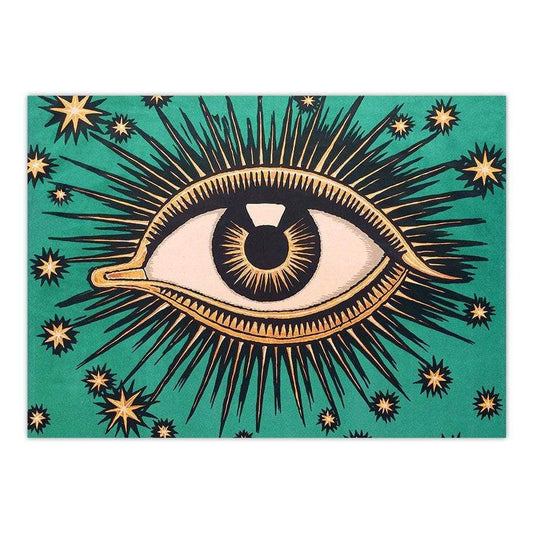 Mystical Eye Väggkonst | Veska Grön