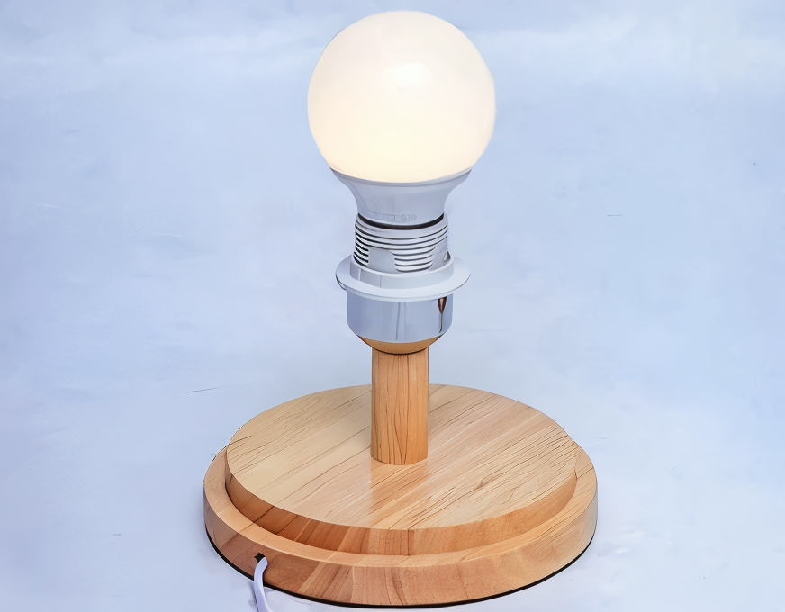 NatureHue – Vintage Bambu Bordslampa – Kreativ Vevad Rattanställningsljus | Veska