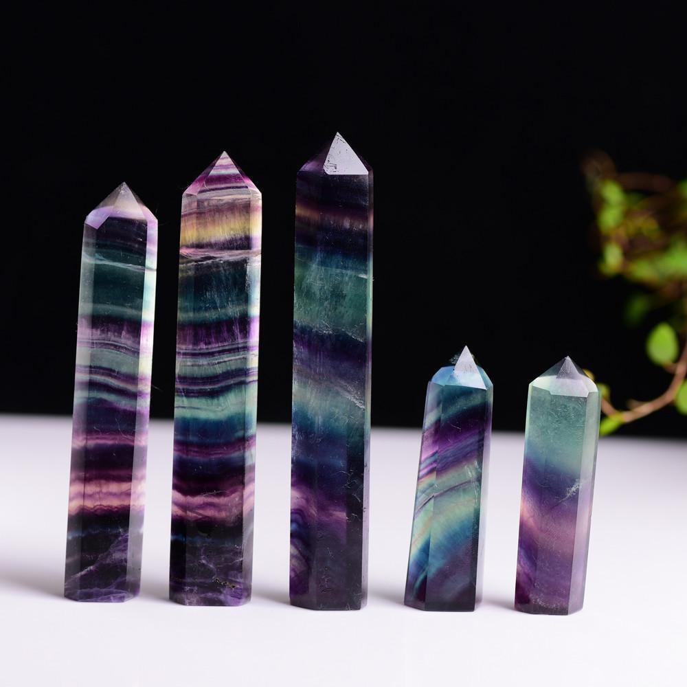 Naturlig Fluorite Läkande Kristall | Veska