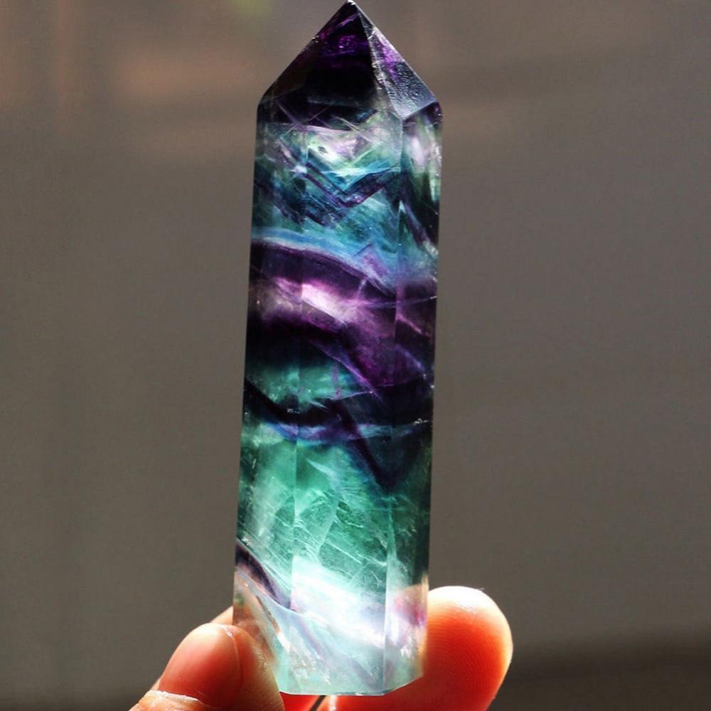 Naturlig Fluorite Läkande Kristall | Veska