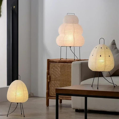 Naturlig LED bordslampa för ett mysigt vardagsrumsljus | Veska