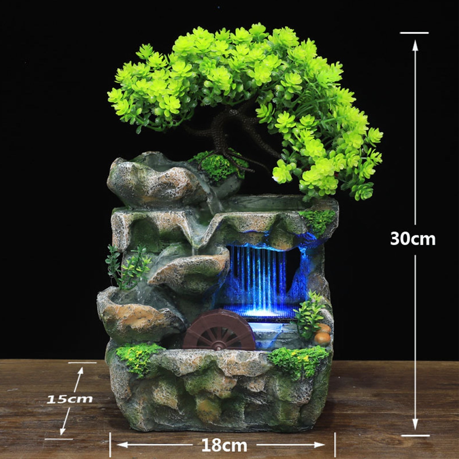Naturlig Mini Träd Vattenfall Skrivbord Fontän | Veska