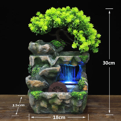 Naturlig Mini Träd Vattenfall Skrivbord Fontän | Veska