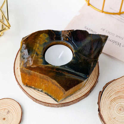 Naturlig Sten Ljusställ | Veska Tiger's Eye