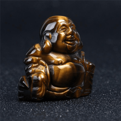 Naturlig Sten Snidad Buddha Figurine | Veska