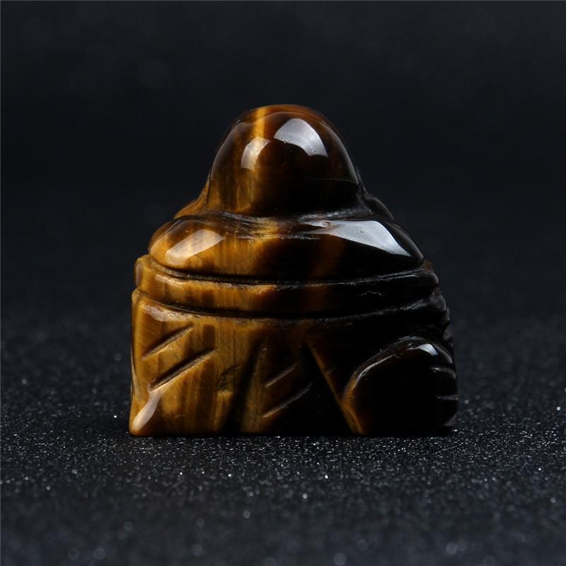 Naturlig Sten Snidad Buddha Figurine | Veska