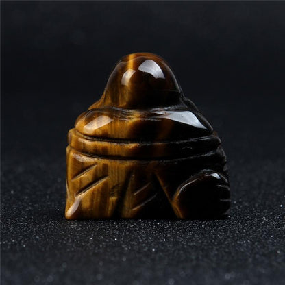 Naturlig Sten Snidad Buddha Figurine | Veska