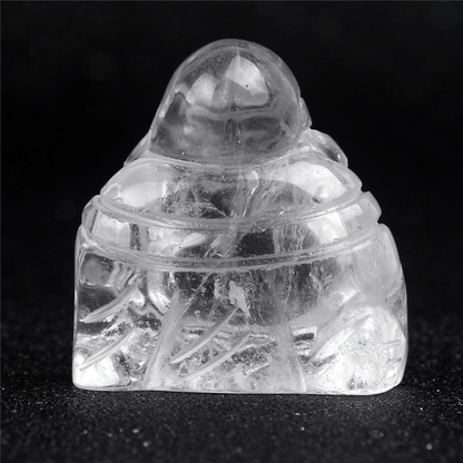 Naturlig Sten Snidad Buddha Figurine | Veska