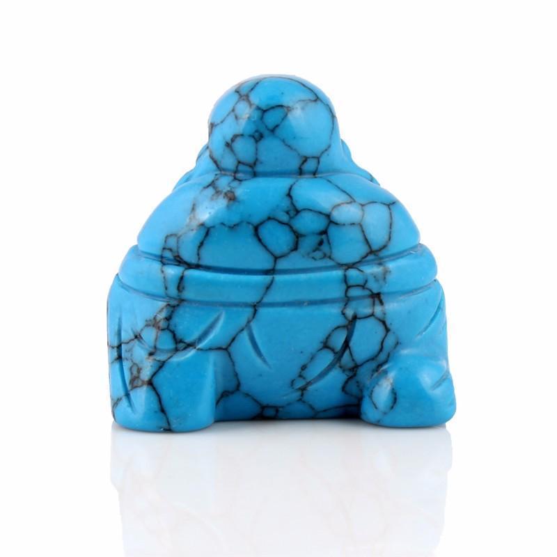 Naturlig Sten Snidad Buddha Figurine | Veska
