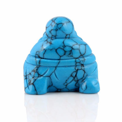 Naturlig Sten Snidad Buddha Figurine | Veska