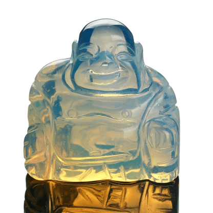 Naturlig Sten Snidad Buddha Figurine | Veska