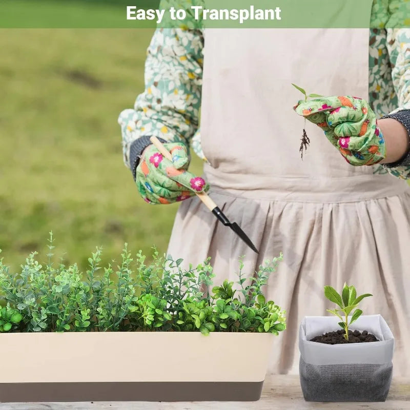 Nedbrytbara fröplantspåsar Nonwoven tyg plantskola fröplantspottar | Veska