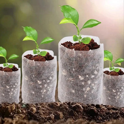 Nedbrytbara fröplantspåsar Nonwoven tyg plantskola fröplantspottar | Veska