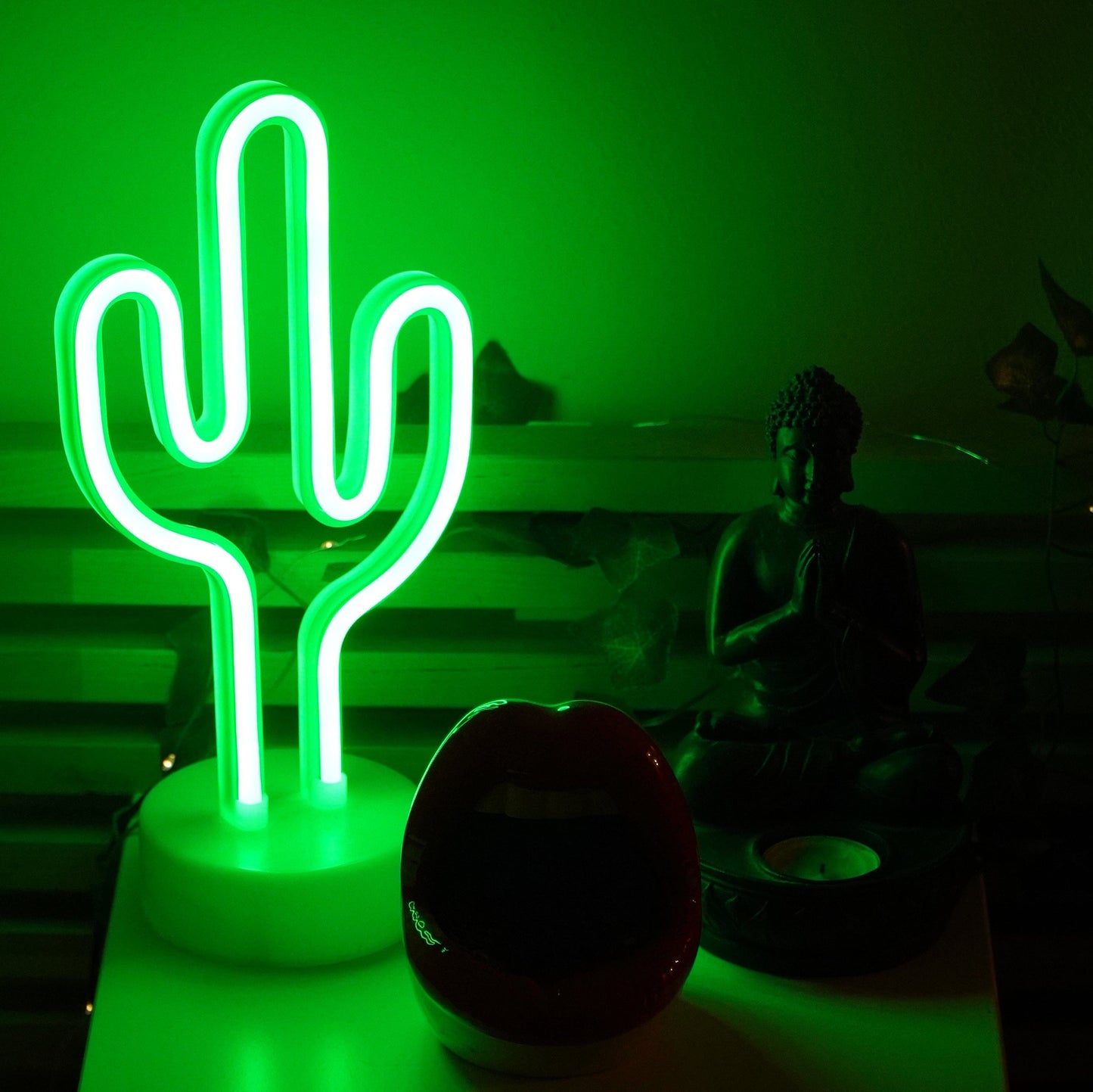 Neon Kaktus LED Lampa | Veska