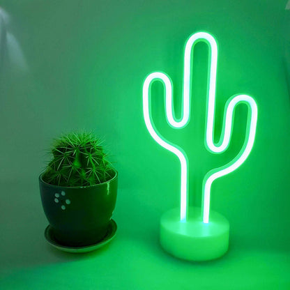Neon Kaktus LED Lampa | Veska