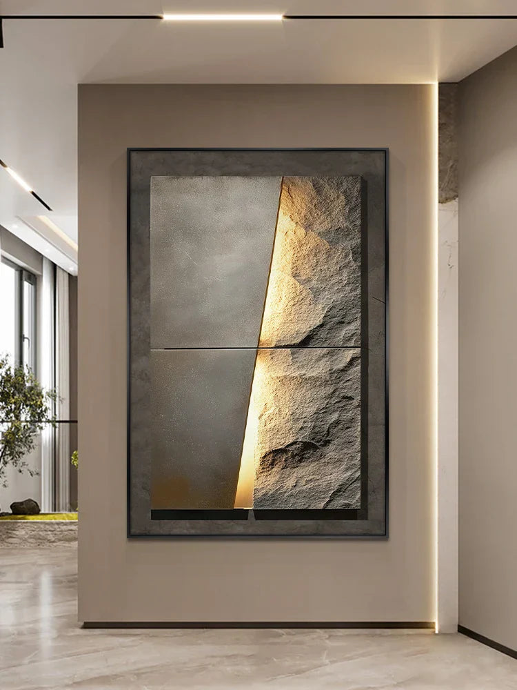 New Rock Texture Led Porcelain Vägglampa | Veska