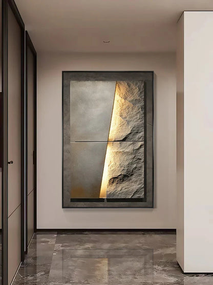 New Rock Texture Led Porcelain Vägglampa | Veska