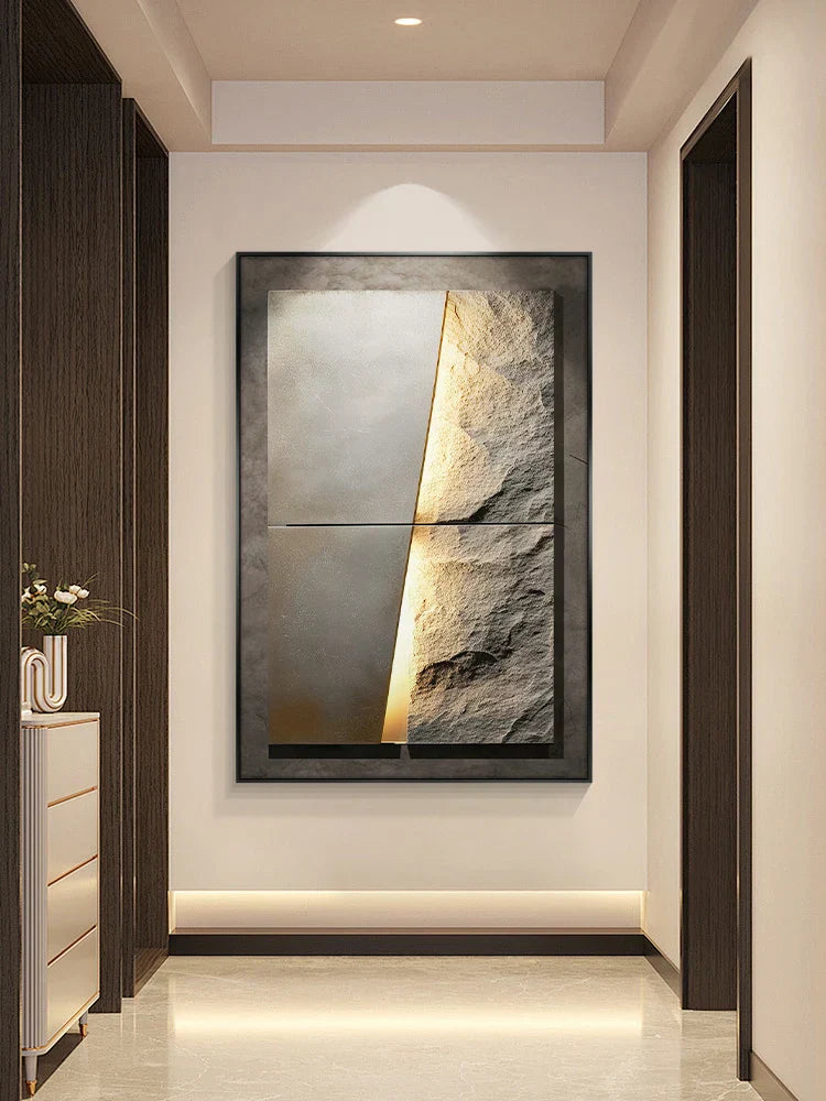 New Rock Texture Led Porcelain Vägglampa | Veska