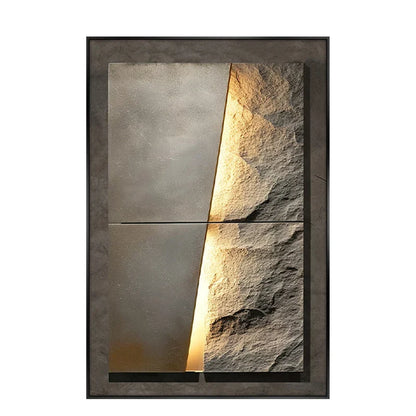 New Rock Texture Led Porcelain Vägglampa | Veska A