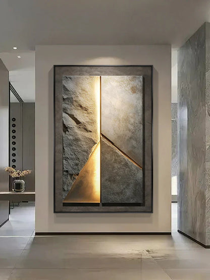New Rock Texture Led Porcelain Vägglampa | Veska