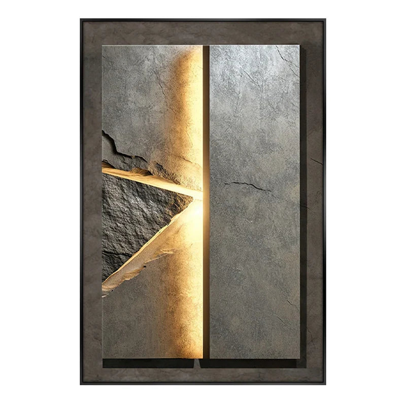 New Rock Texture Led Porcelain Vägglampa | Veska B