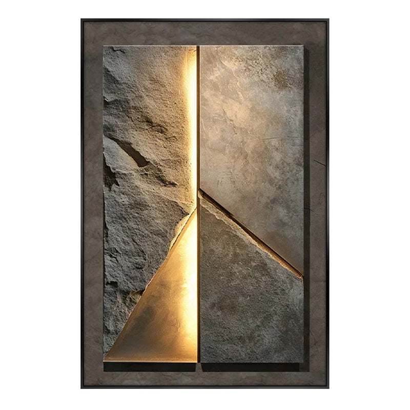 New Rock Texture Led Porcelain Vägglampa | Veska C