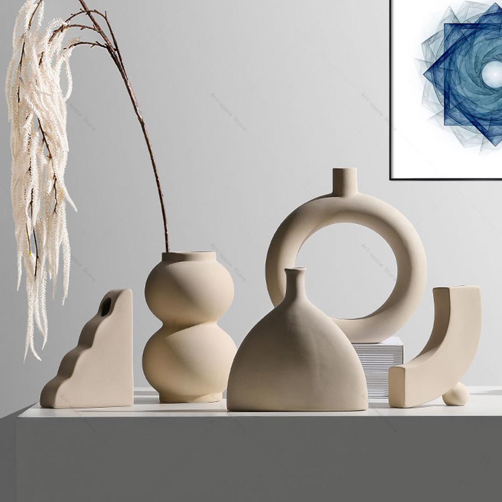 Nordic Art Elegant Blomster Keramisk Vaso | Veska
