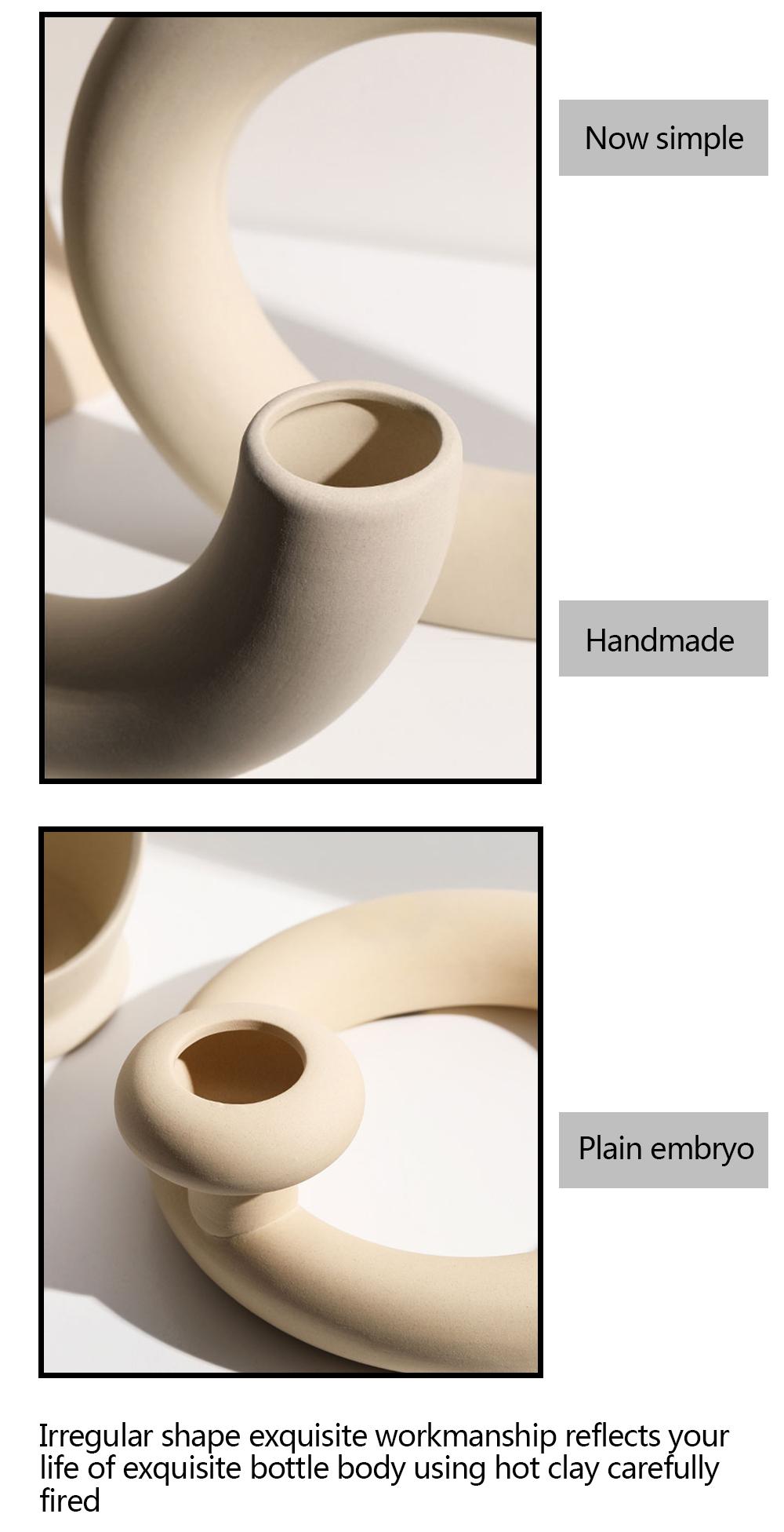 Nordic Art Elegant Blomster Keramisk Vaso | Veska
