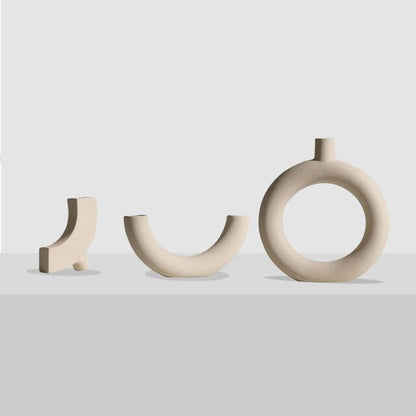Nordic Art Elegant Blomster Keramisk Vaso | Veska type05