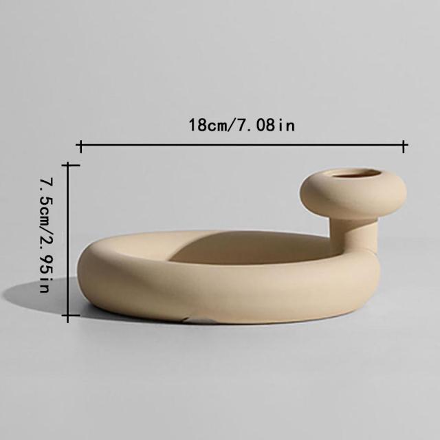Nordic Art Elegant Blomster Keramisk Vaso | Veska typeE