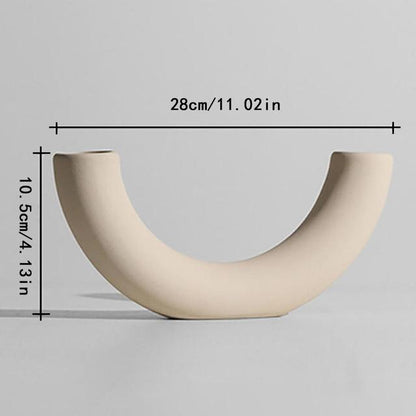 Nordic Art Elegant Blomster Keramisk Vaso | Veska typeK