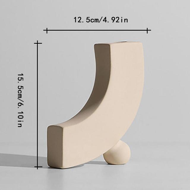 Nordic Art Elegant Blomster Keramisk Vaso | Veska typG