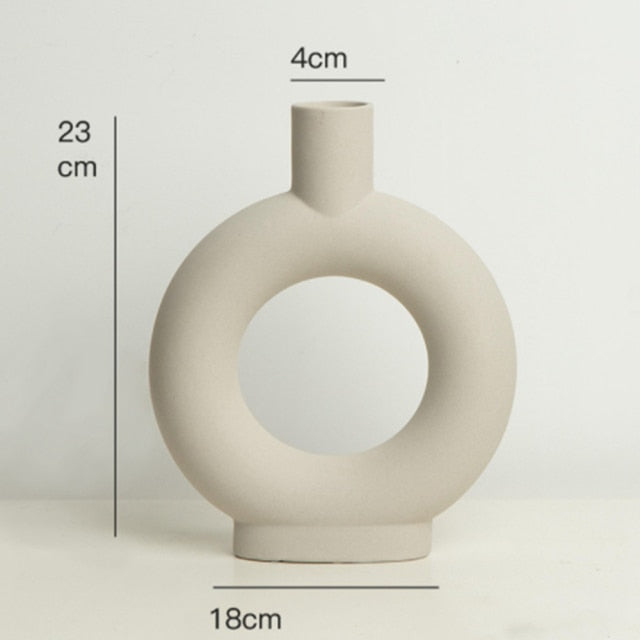 Nordic Art Elegant Blomster Keramisk Vaso | Veska typM
