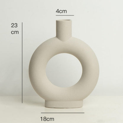 Nordic Art Elegant Blomster Keramisk Vaso | Veska typM