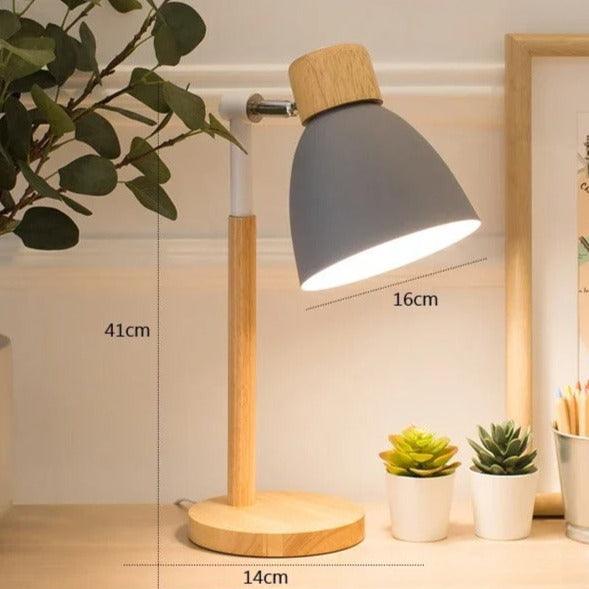 Nordic Bordslampa | Trä, Järn | Veska GRÅ