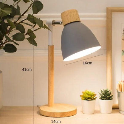 Nordic Bordslampa | Trä, Järn | Veska GRÅ
