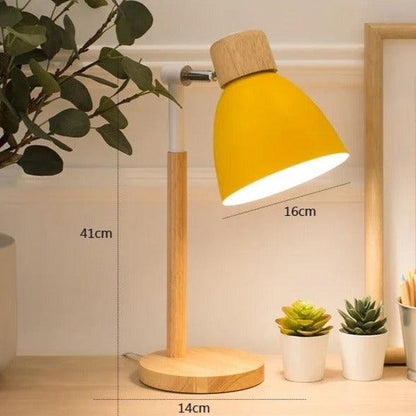 Nordic Bordslampa | Trä, Järn | Veska GUL