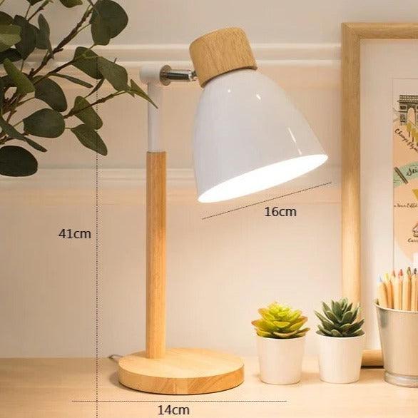 Nordic Bordslampa | Trä, Järn | Veska VIT