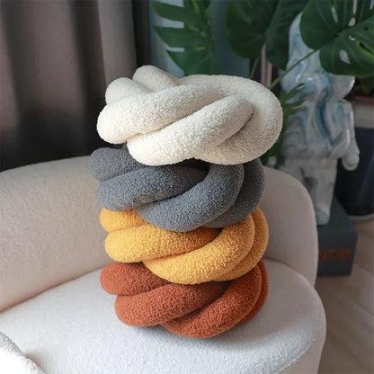 Nordic Cotton Boucle Knot Pillow | Veska